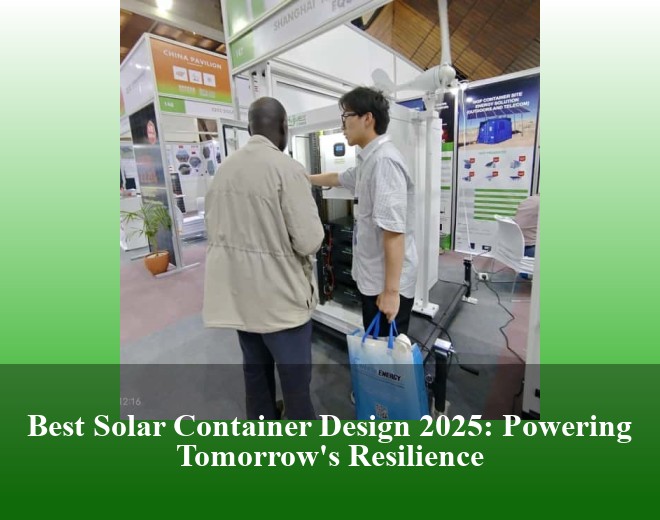 Best Solar Container Design 2025: Powering Tomorrow's Resilience